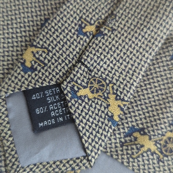 Emporio Armani Rickshaw Silk Blend Tie Made in Italy - Picture 6 of 7
